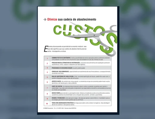 Capa do artigo do acervo técnico da IMAM sobre otimizar a cadeia de abastecimento
