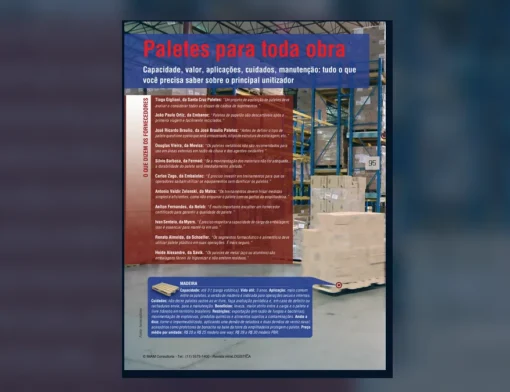 Capa do artigo do acervo técnico da IMAM sobre tipos de paletes