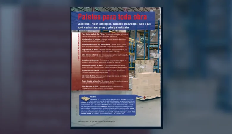 Capa do artigo do acervo técnico da IMAM sobre tipos de paletes