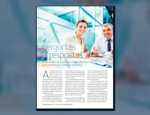 Capa do artigo do acervo técnico da IMAM sobre mídias sociais na cadeia de suprimentos