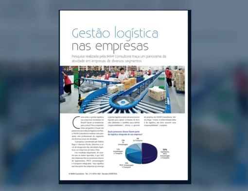 Capa do artigo do acervo técnico da IMAM sobre logística integrada