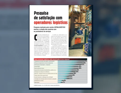 Capa do artigo do acervo técnico da IMAM sobre satisfação com operadores logísticos