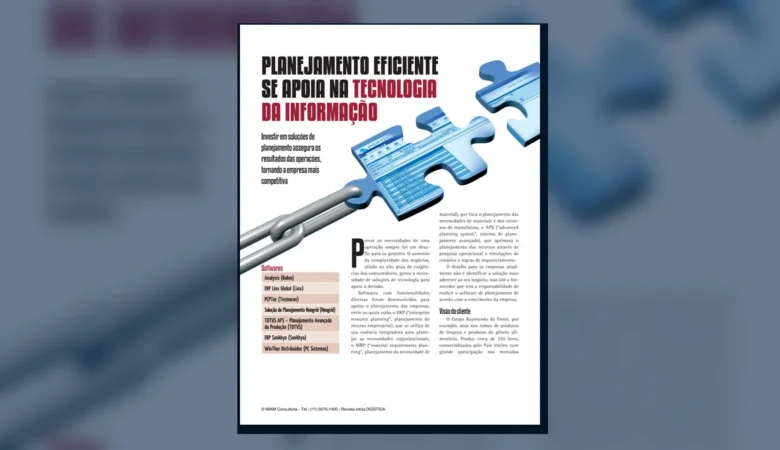 Capa do artigo do acervo técnico da IMAM sobre fornecedor de ERP