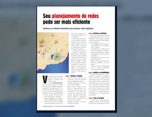 Capa do artigo do acervo técnico da IMAM sobre planejamento de redes logísticas