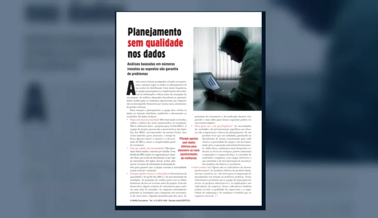 Capa do artigo do acervo técnico da IMAM sobre dados para o projeto do CD