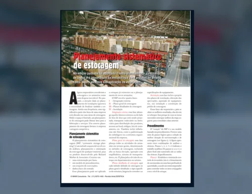 Capa do artigo do acervo técnico da IMAM sobre planejamento sistemático de estocagem