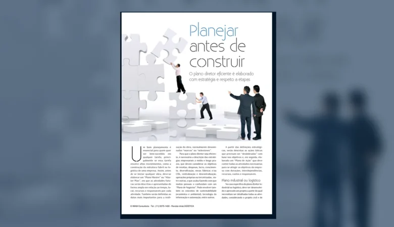 Capa do artigo do acervo técnico da IMAM sobre plano mestre