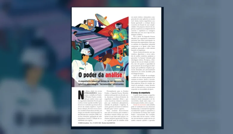 Capa do artigo do acervo técnico da IMAM sobre temas da engenharia industrial