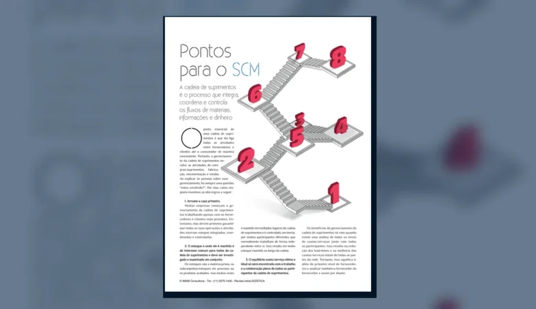 Capa do artigo do acervo técnico da IMAM sobre gerenciamento da cadeia de suprimentos