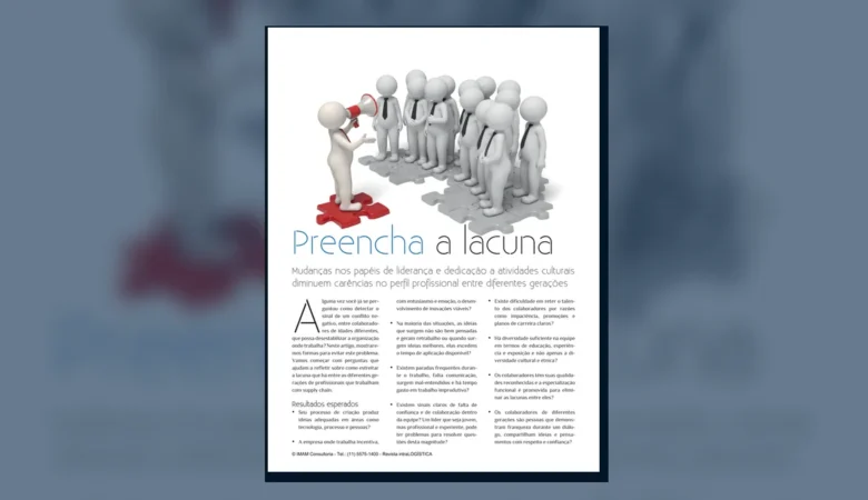 Capa do artigo do acervo técnico da IMAM sobre conflito entre gerações
