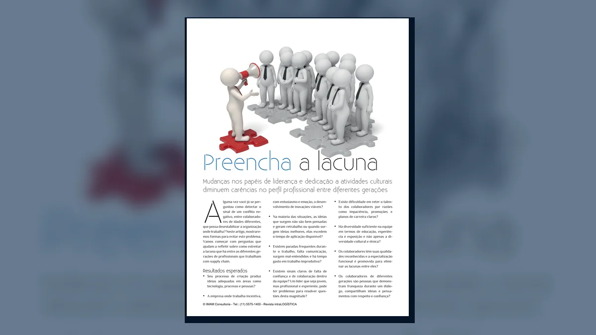 Capa do artigo do acervo técnico da IMAM sobre conflito entre gerações