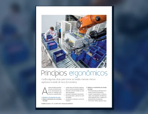 Capa do artigo do acervo técnico da IMAM sobre princípios ergonômicos