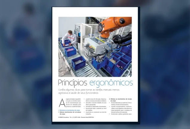 Capa do artigo do acervo técnico da IMAM sobre princípios ergonômicos