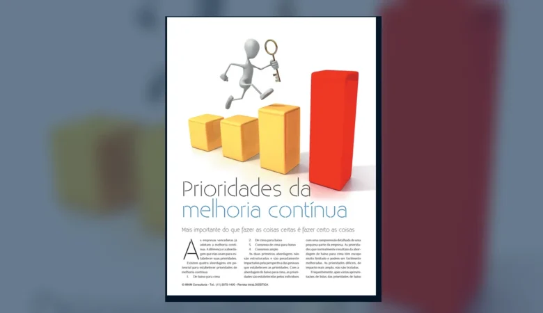 Capa do artigo do acervo técnico da IMAM sobre prioridades de melhoria contínua