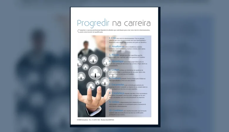 Capa do artigo do acervo técnico da IMAM sobre progredir na carreira