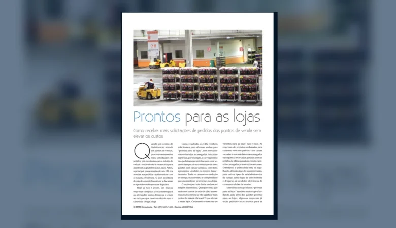 Capa do artigo do acervo técnico da IMAM sobre paletes prontos para as lojas