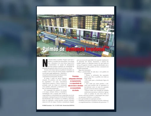 Capa do artigo do acervo técnico da IMAM sobre pulmão de demanda