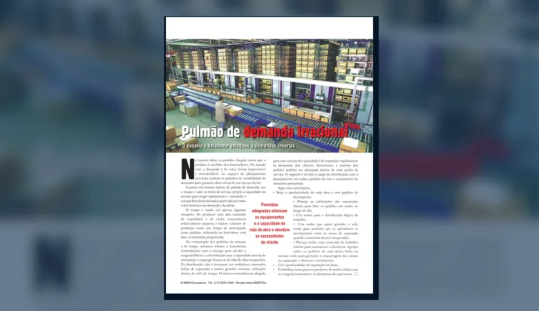 Capa do artigo do acervo técnico da IMAM sobre pulmão de demanda