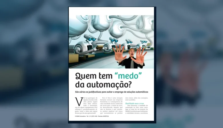 Capa do artigo do acervo técnico da IMAM sobre medo da automação