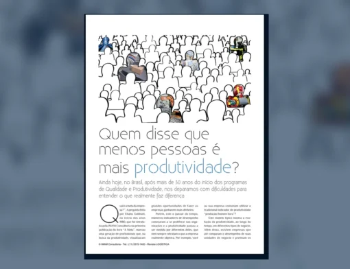 Capa do artigo do acervo técnico da IMAM sobre indicador de produtividade