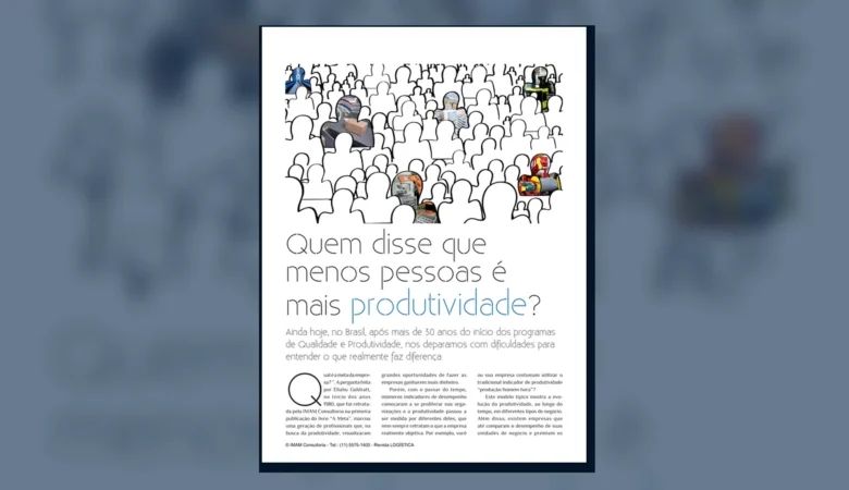 Capa do artigo do acervo técnico da IMAM sobre indicador de produtividade