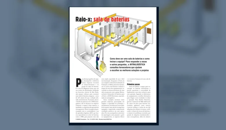 Capa do artigo do acervo técnico da IMAM sobre projeto de sala de baterias
