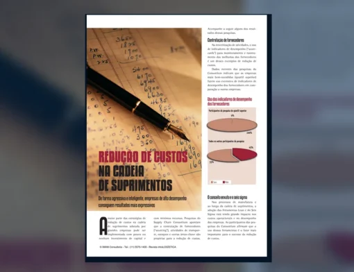 Capa do artigo do acervo técnico da IMAM sobre redução de custos na cadeia de suprimentos