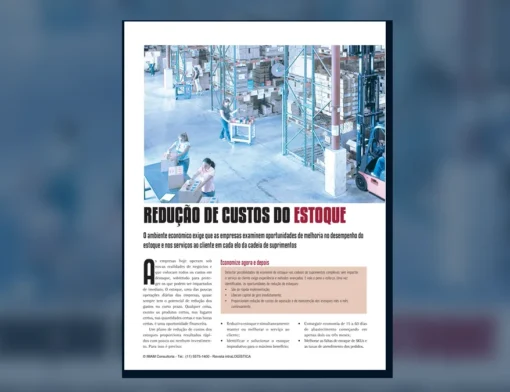 Capa do artigo do acervo técnico da IMAM sobre redução de custos do estoque
