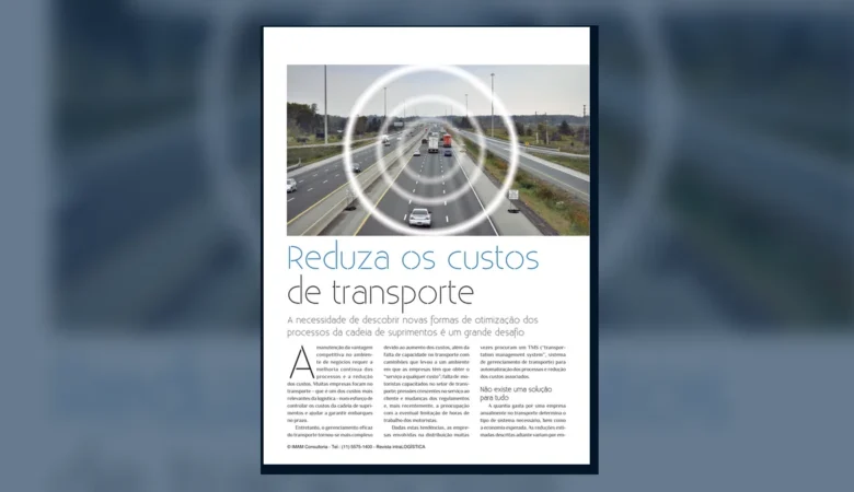Capa do artigo do acervo técnico da IMAM sobre economia com TMS