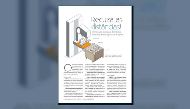 Capa do artigo do acervo técnico da IMAM sobre manuseio de materiais