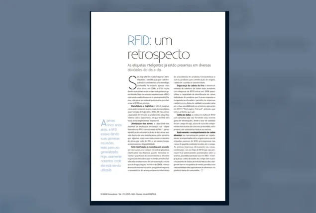Capa do artigo do acervo técnico da IMAM sobre evolução do RFID