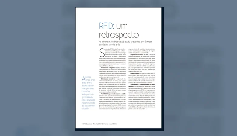 Capa do artigo do acervo técnico da IMAM sobre evolução do RFID