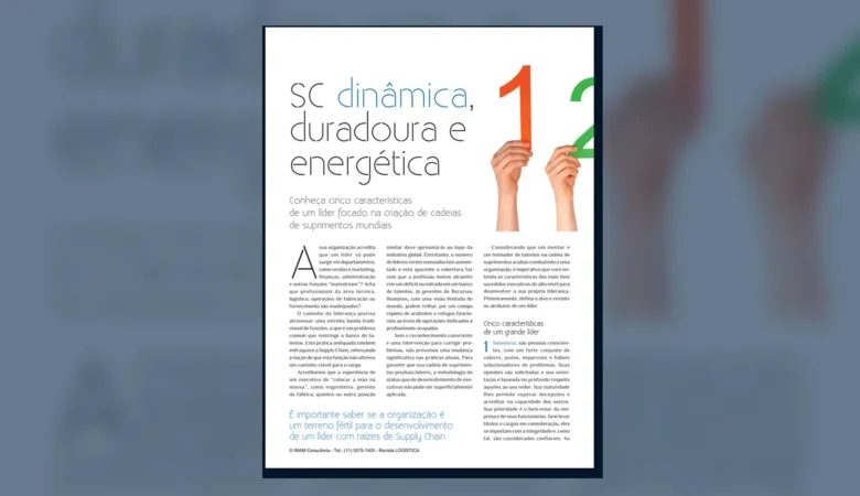 Capa do artigo do acervo técnico da IMAM sobre líder de supply chain