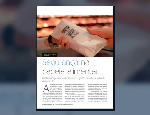 Capa do artigo do acervo técnico da IMAM sobre rastreabilidade de alimentos
