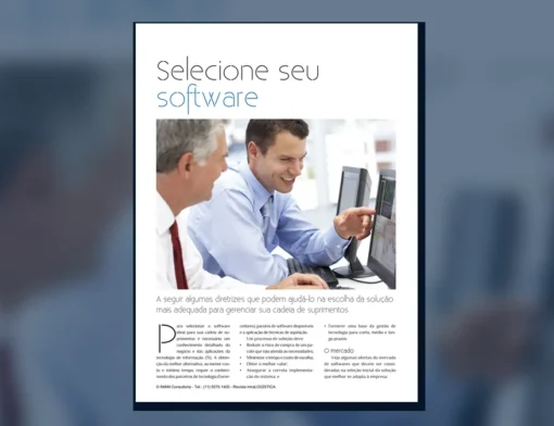 Capa do artigo do acervo técnico da IMAM sobre seleção de software