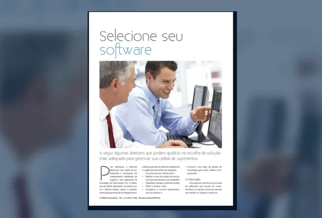 Capa do artigo do acervo técnico da IMAM sobre seleção de software