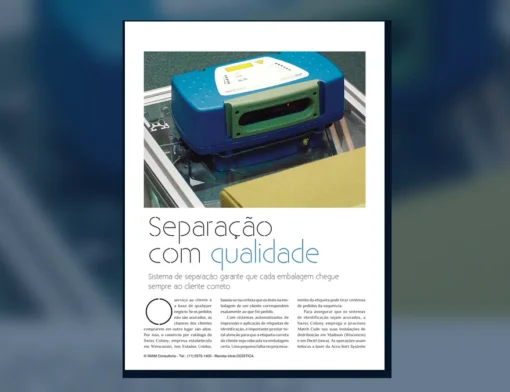 Capa do artigo do acervo técnico da IMAM sobre conferência de etiquetas