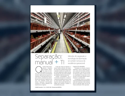 Capa do artigo do acervo técnico da IMAM sobre separação manual