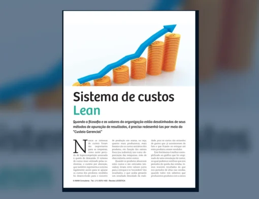 Capa do artigo do acervo técnico da IMAM sobre contabilidade lean