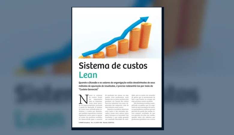 Capa do artigo do acervo técnico da IMAM sobre contabilidade lean