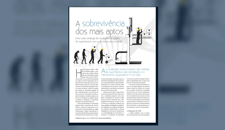 Capa do artigo do acervo técnico da IMAM sobre sobrevivência dos mais aptos