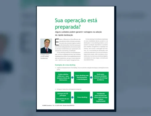 Capa do artigo do acervo técnico da IMAM sobre operação de cross-docking