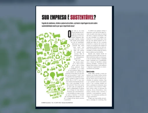 Capa do artigo do acervo técnico da IMAM sobre empresa sustentável