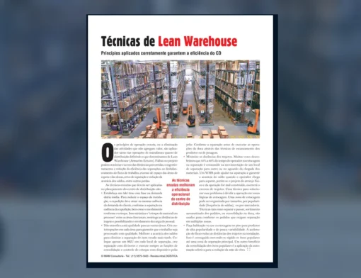 Capa do artigo do acervo técnico da IMAM sobre lean warehouse