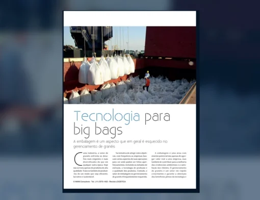 Capa do artigo do acervo técnico da IMAM sobre embalagem de granéis