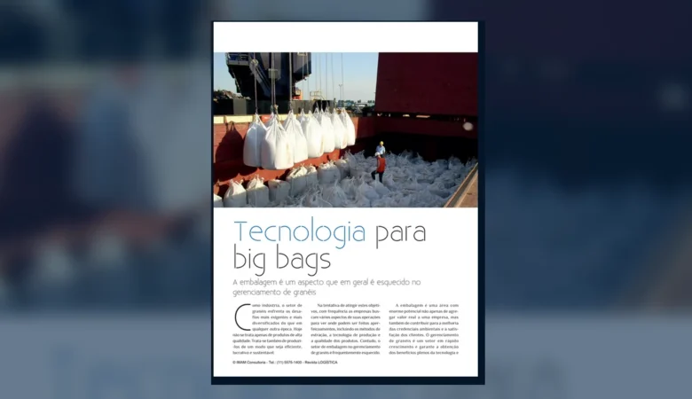 Capa do artigo do acervo técnico da IMAM sobre embalagem de granéis