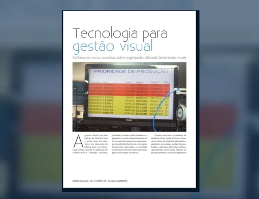 Capa do artigo do acervo técnico da IMAM sobre gestão visual