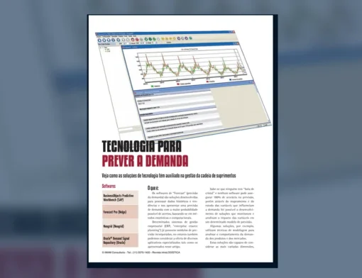 Capa do artigo do acervo técnico da IMAM sobre software de previsão de demanda