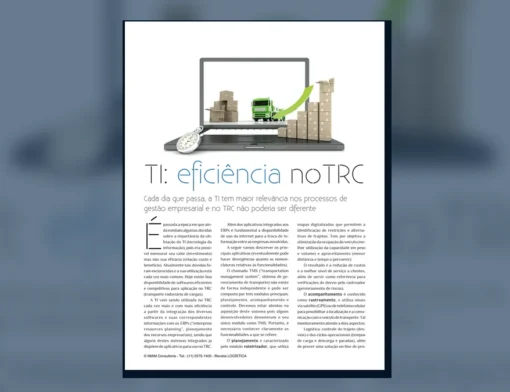 Capa do artigo do acervo técnico da IMAM sobre módulos do TMS
