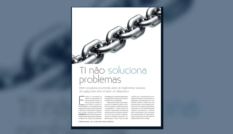 Capa do artigo do acervo técnico da IMAM sobre implantação de software de supply chain